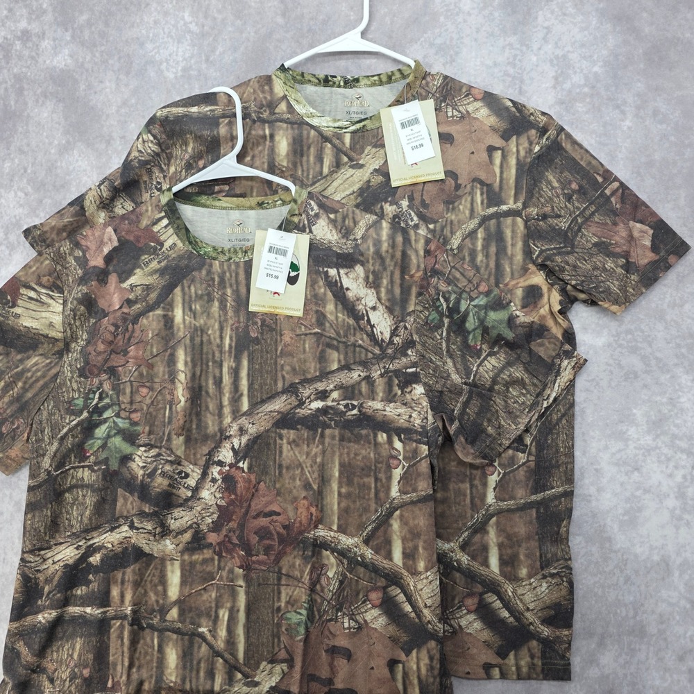 RedHead Camo T-Shirt Mens XL Mossy Oak Break-Up Infinity Bass Pro Shops NWT